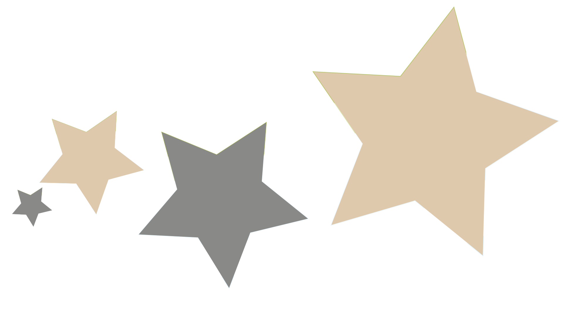 Étoiles décoratives