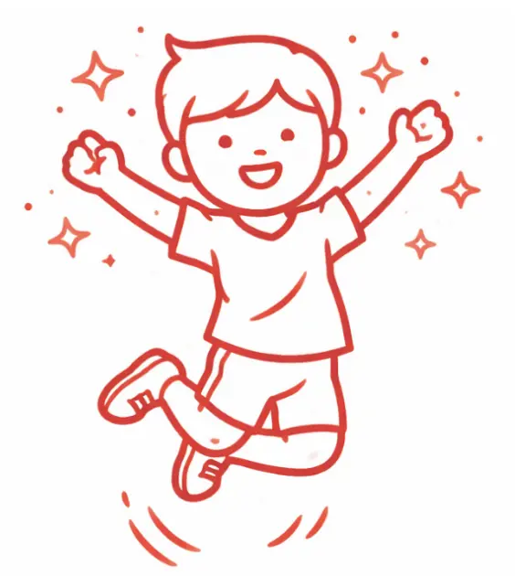 Illustration enfants qui s'amusent anniversaire