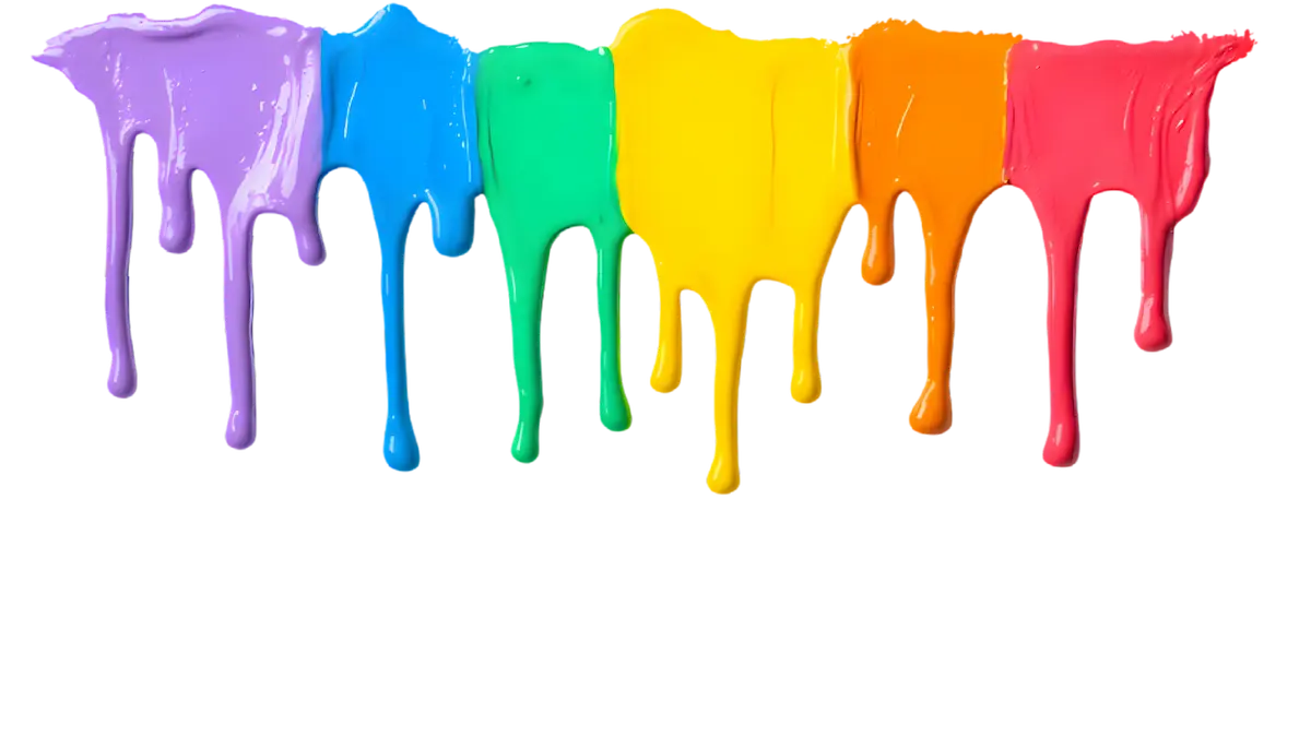Illustration éclaboussures de peinture colorée