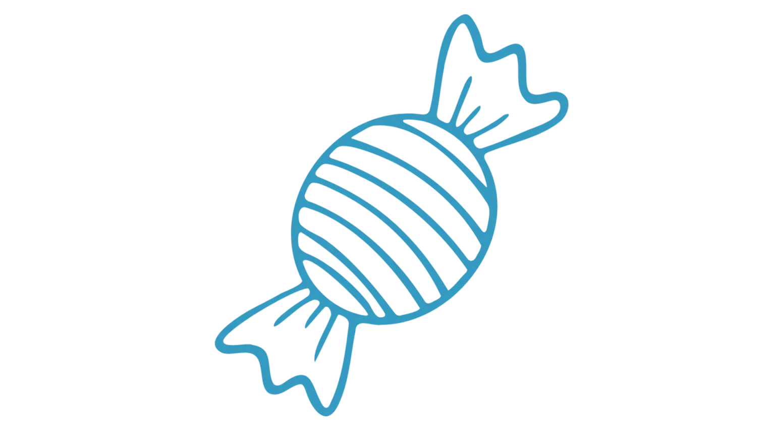 Illustration bonbon bleu pour fête d'enfants