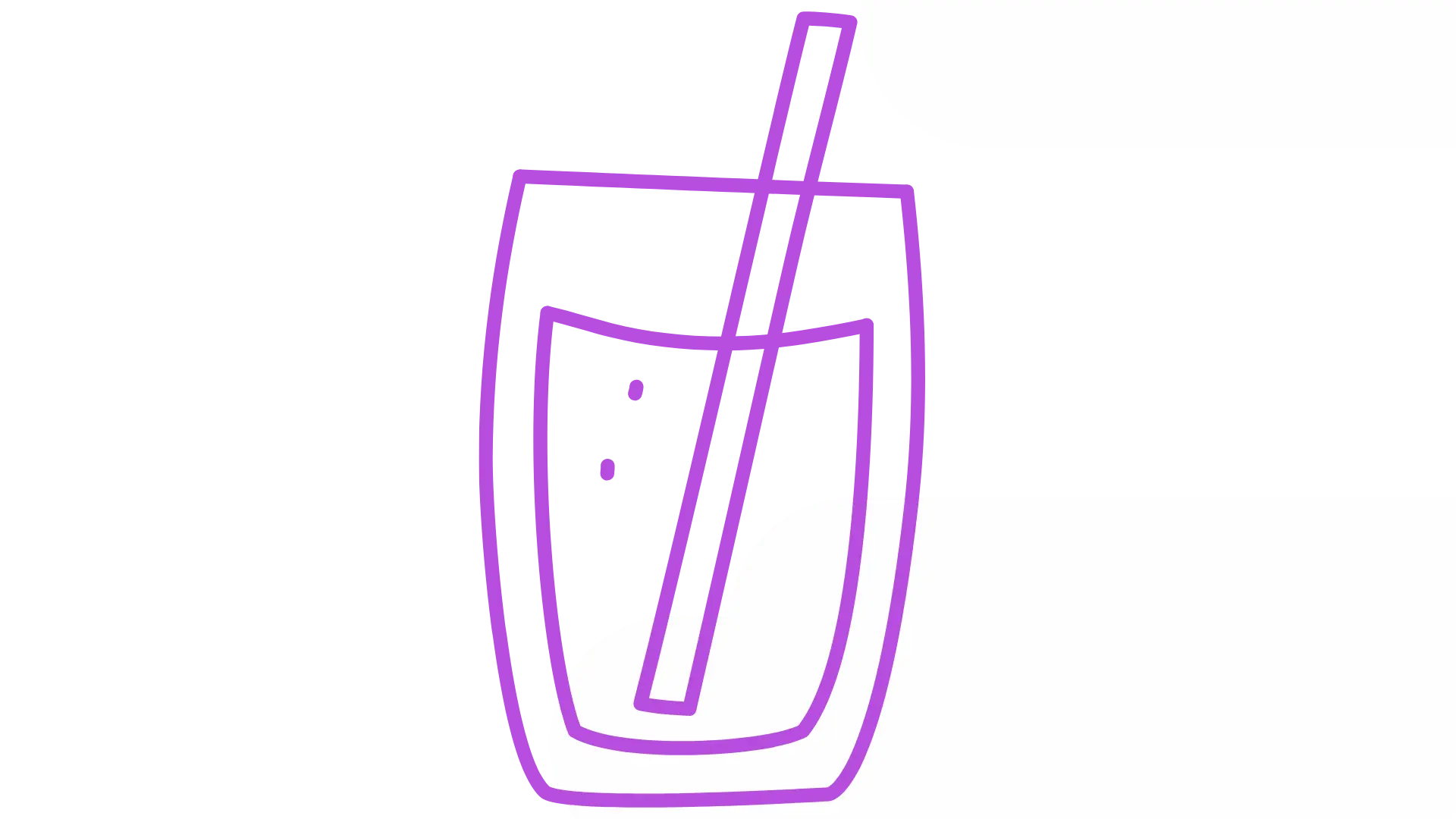 Illustration verre de boisson festive violette