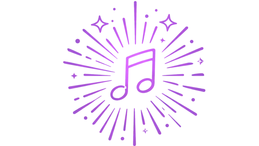 Illustration animations musicales pour anniversaire boum